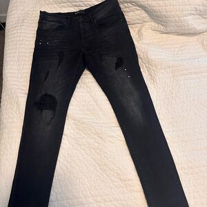 Black Purple Brand Jeans